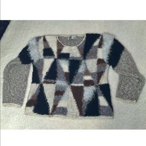 🌸 JUBTANA WOOL BLEND TEXTURED WINTER SWEATER SIZE M